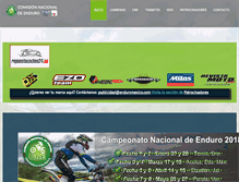 Tablet Screenshot of enduromexico.com